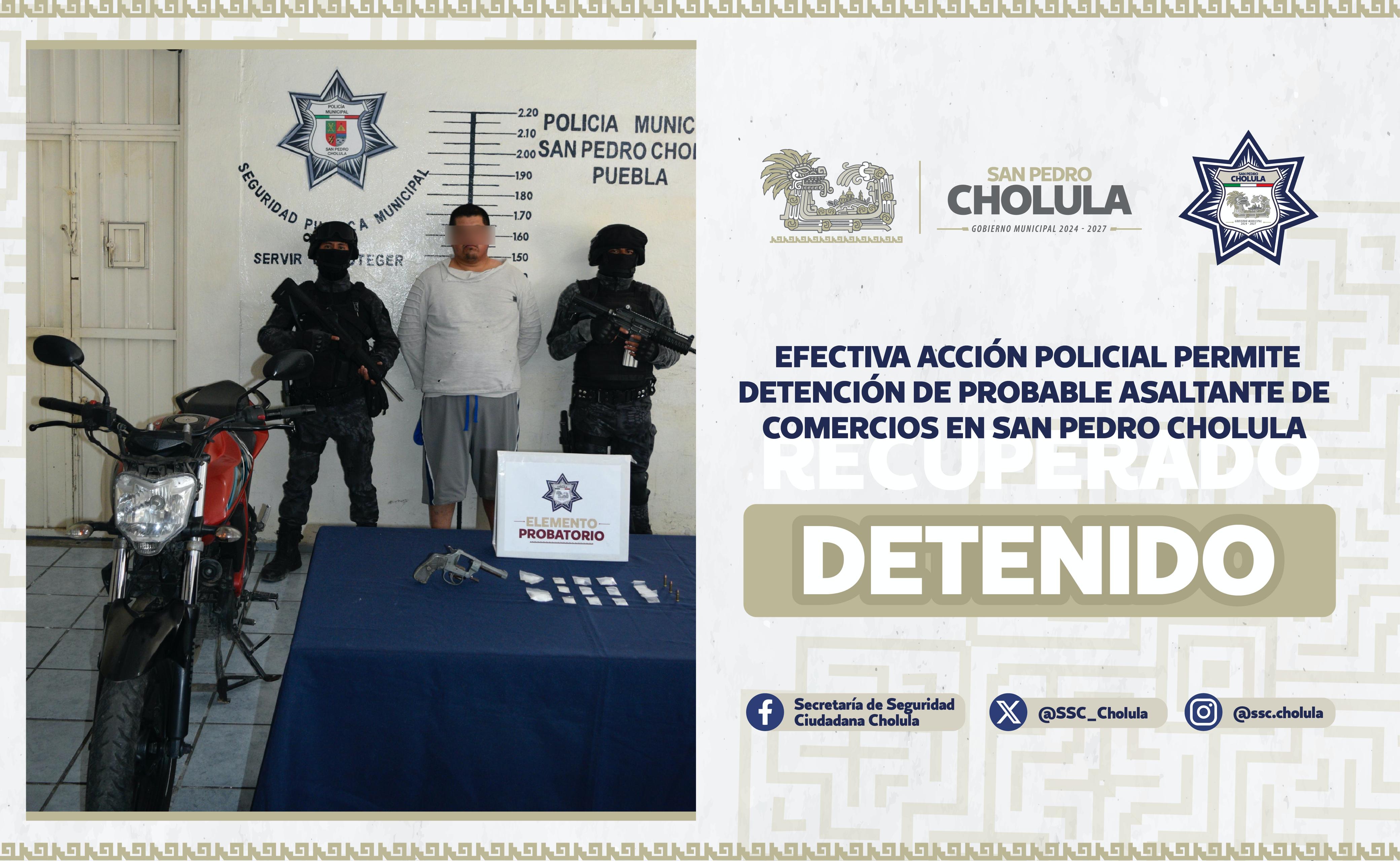  Intentó robar una Farmacia del Ahorro en San Pedro Cholula