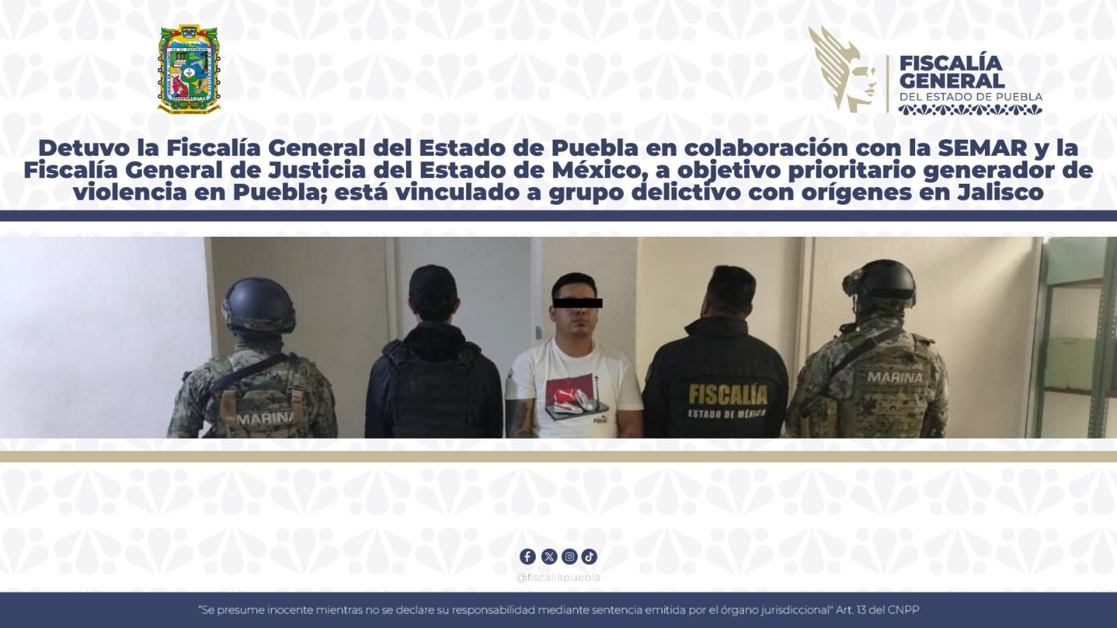 Cae en Edomex líder huachicolero de Tlahuapan y Tlalancaleca