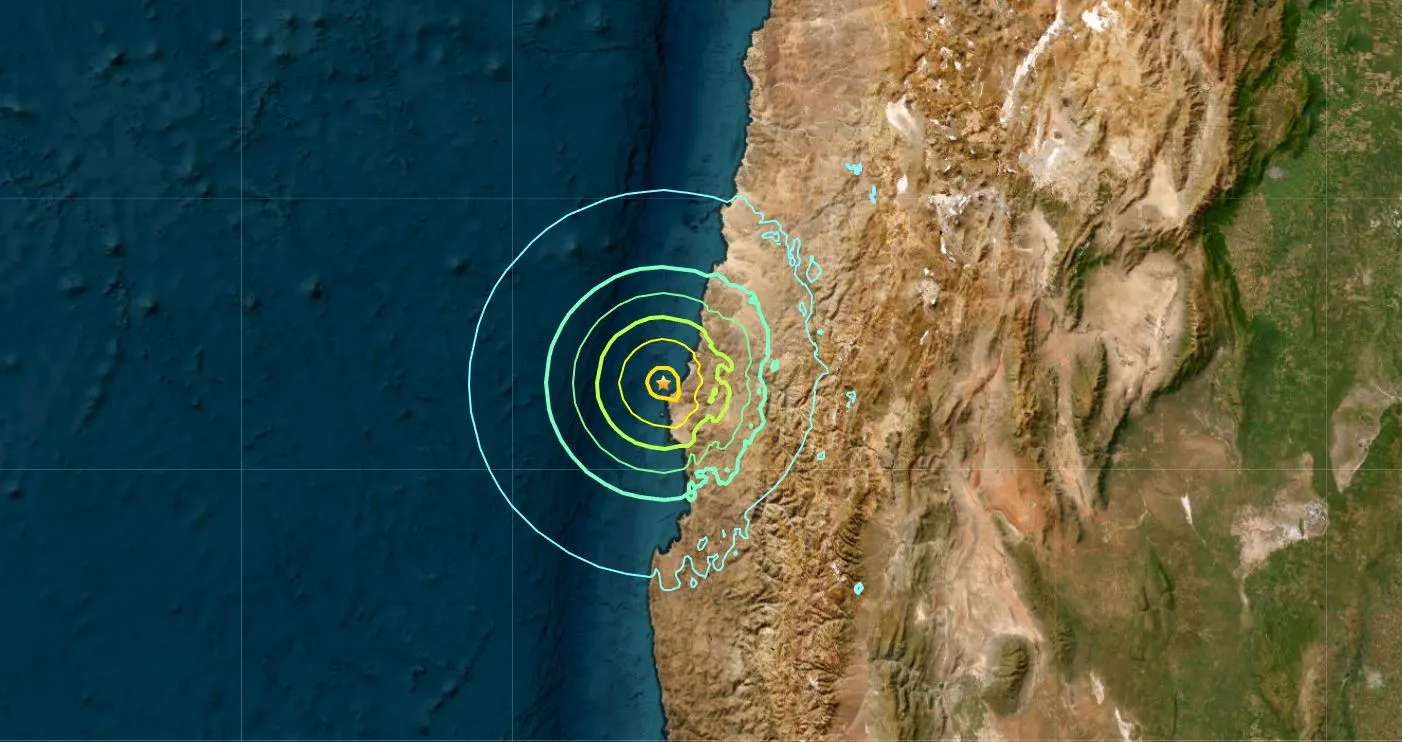 Sismo de 6.4 sacudió la región de Atacama, Chile 
