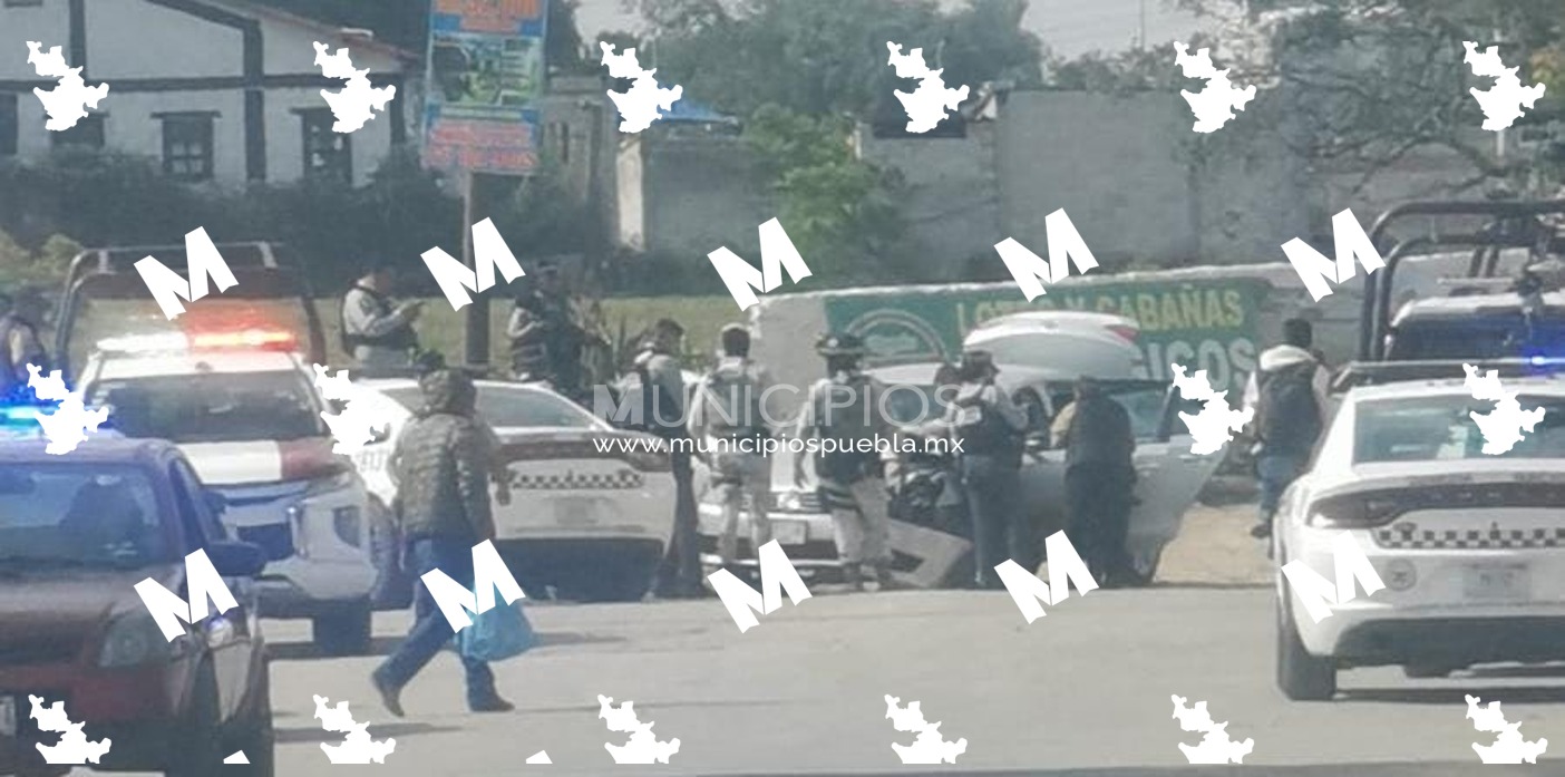 Tras una persecución aseguran a un sujeto en Texmelucan 