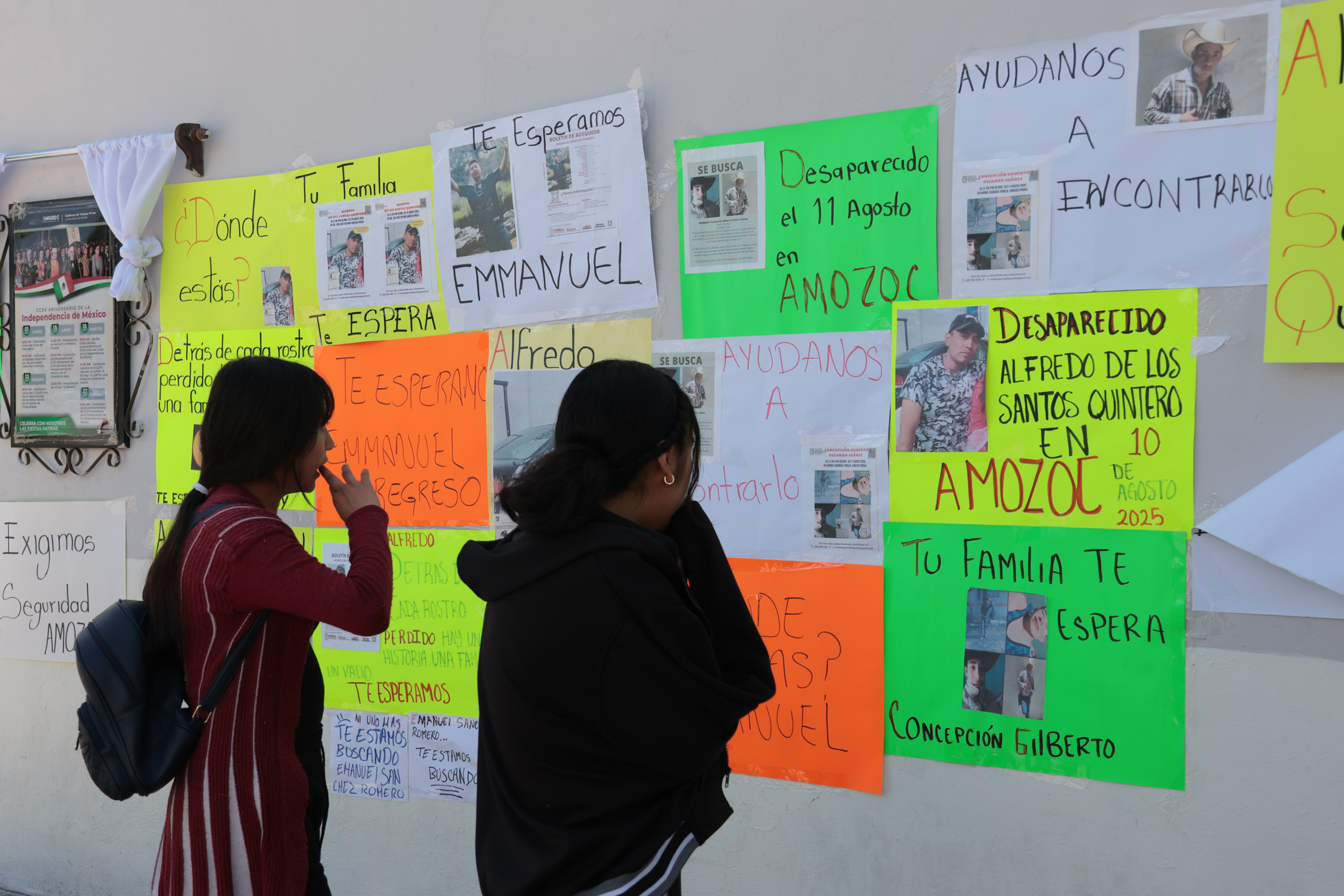 Ayuda a encontrarlos, piden familias de jóvenes desaparecidos en Amozoc