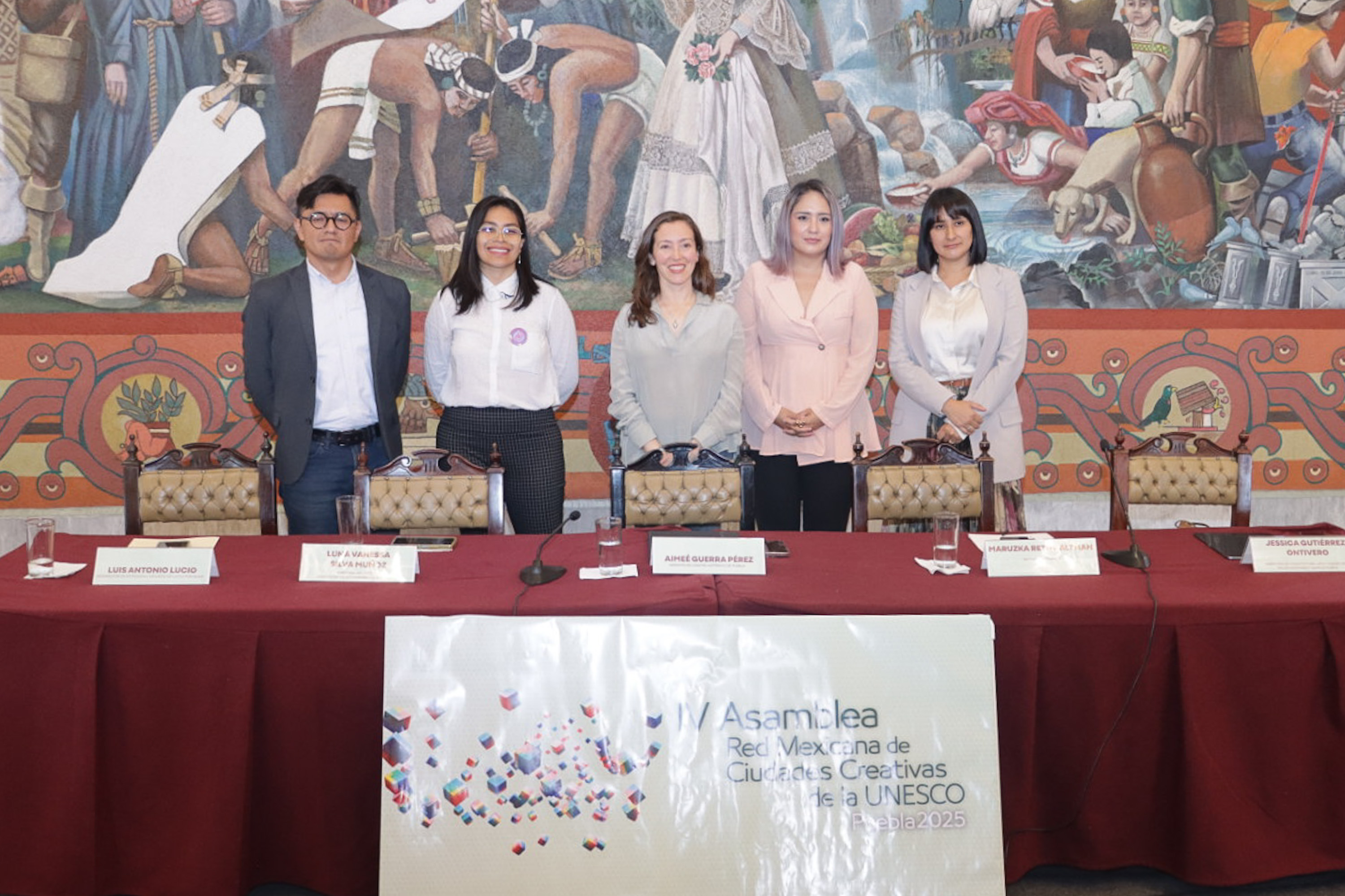 VIDEO En puerta Asamblea Red Mexicana de Ciudades Creativas de la UNESCO en Puebla