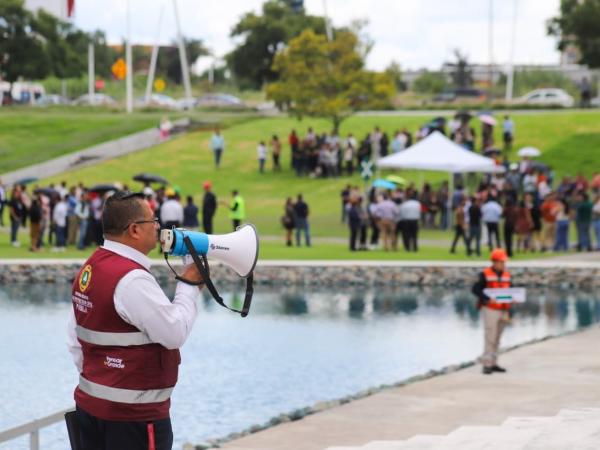 Realiza PC estatal ensayo ante Simulacro Nacional 2025 en instalaciones del CIS