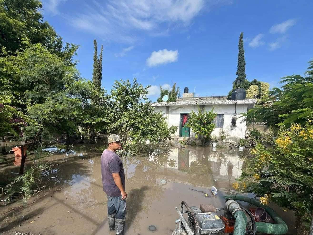 Luvia deja afectaciones en casas y escuelas en la región de Izúcar
