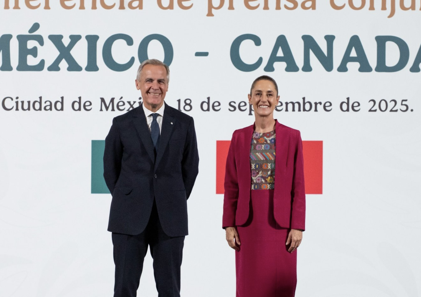 Sheinbaum y Carney refuerzan alianza en defensa y seguridad entre México y Canadá