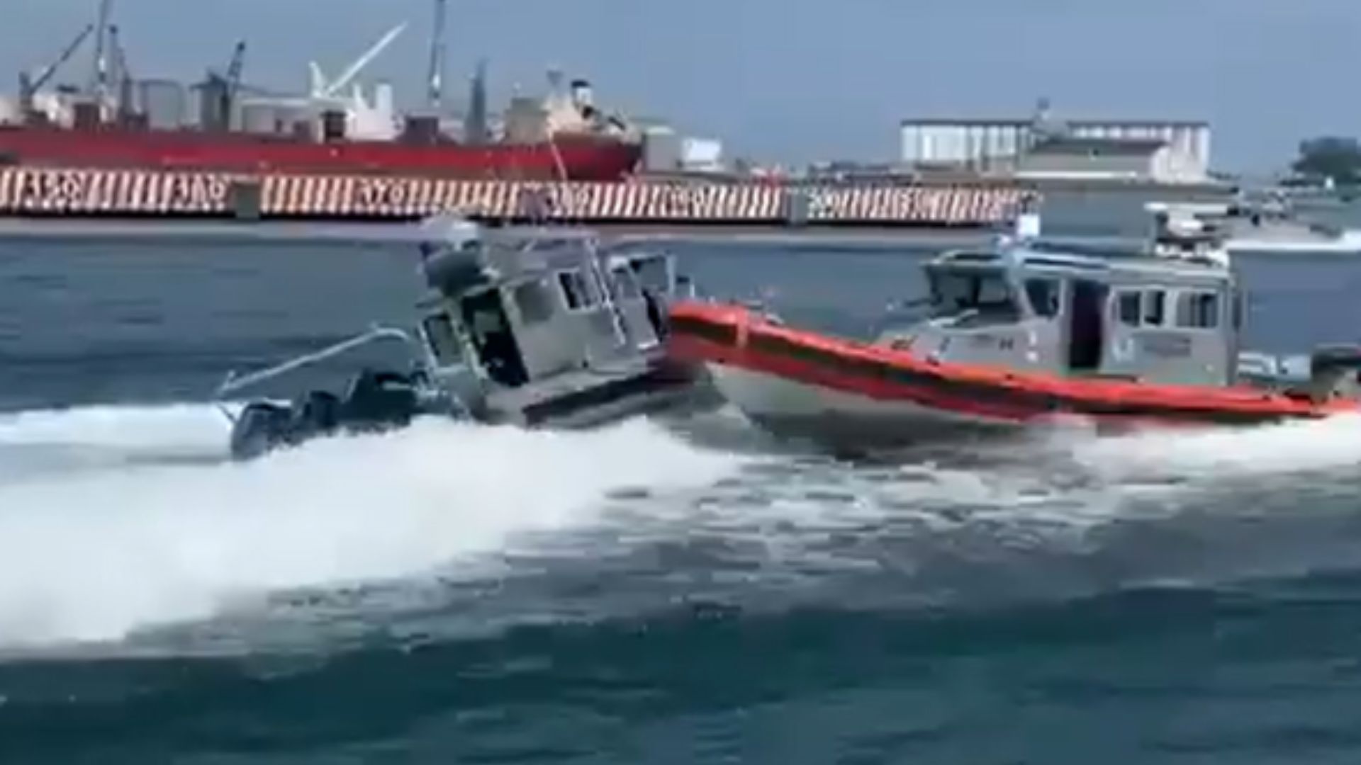 2 lanchas interceptoras de la Semar se estrellaron por accidente en Veracruz 