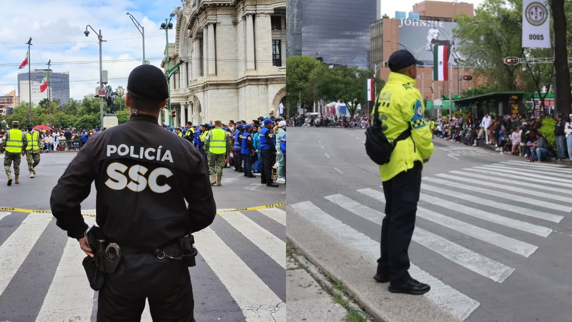 Desplegaron 3,000 policías de la CDMX para resguardar Desfile Militar Cívico 