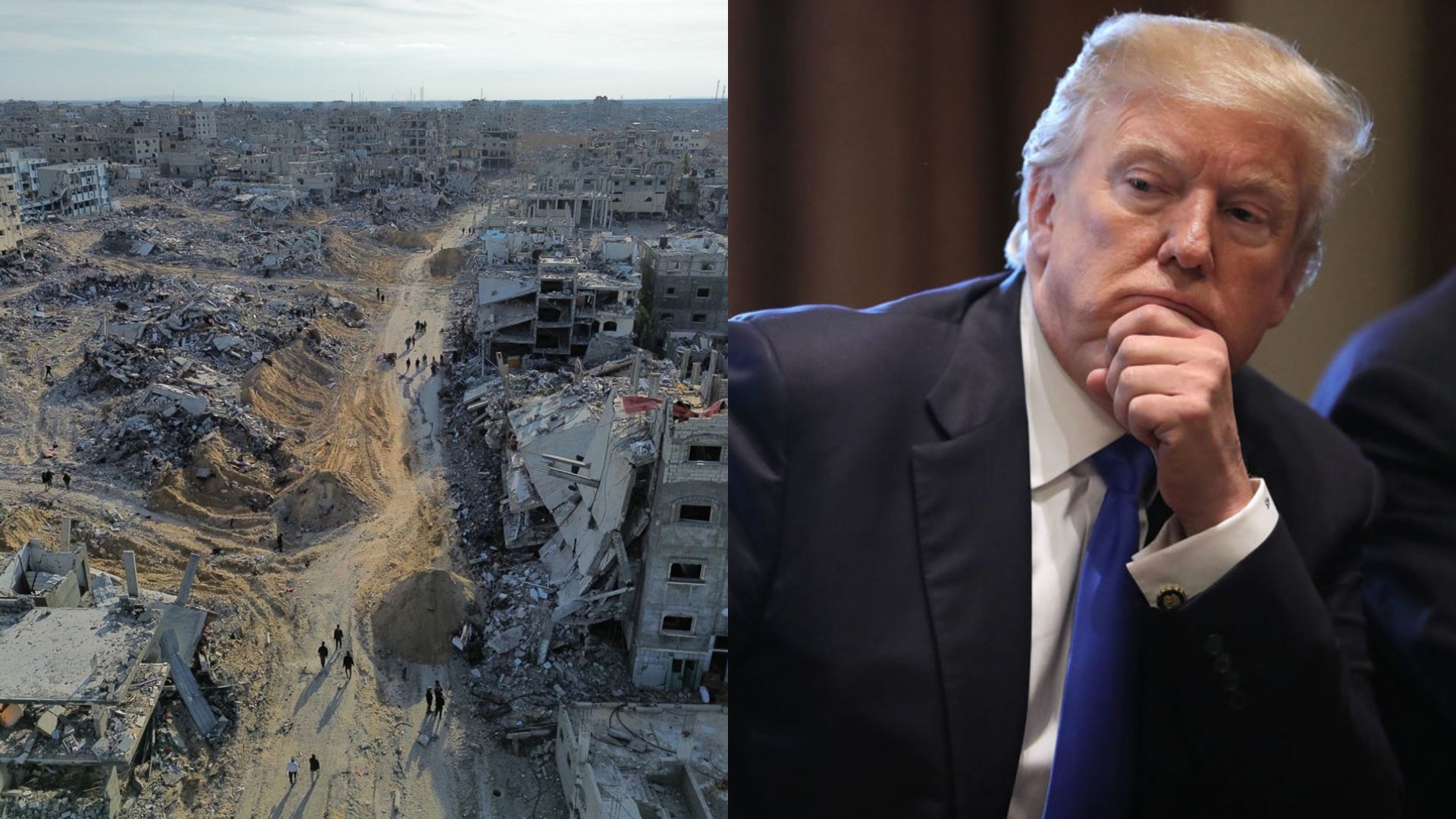 Trump asegura que pronto va a lograr terminar con el conflicto en Palestina
