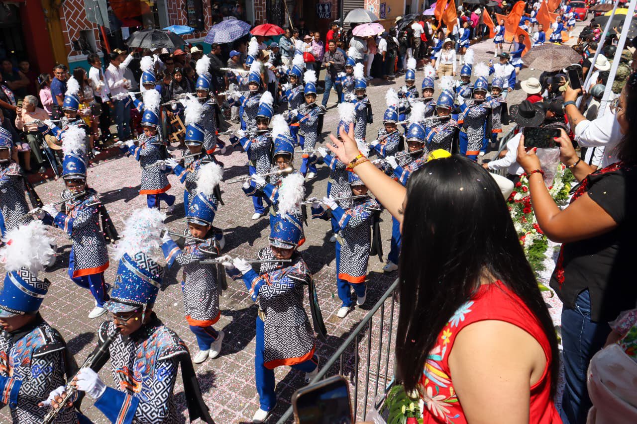 Saldo blanco en festividades patrias en San Pedro Cholula