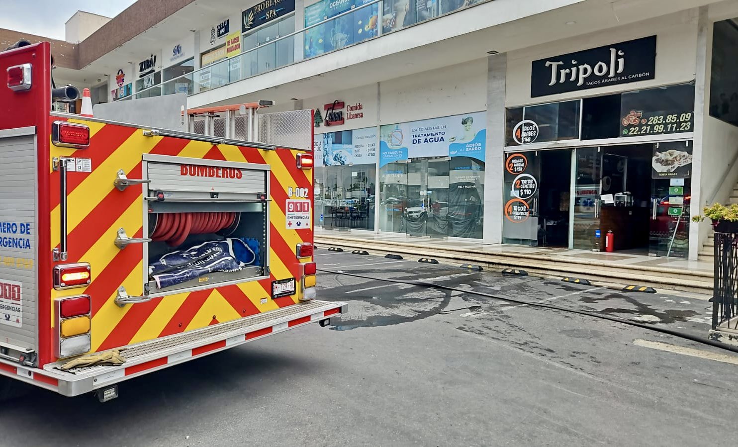 Se registró un incendio en Taquería de Lomas de Angelópolis 