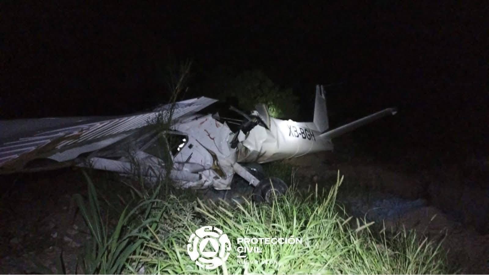 Dos personas fallecidas dejó el desplome de una avioneta en García, Nuevo León