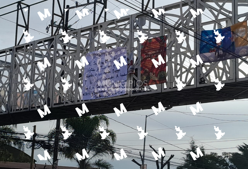 Dejan narcomanta y anuncian limpia contra narcomenudistas en Amozoc