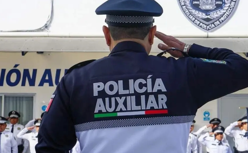 Policía auxiliar inicia investigación a elemento que extravió su arma de cargo