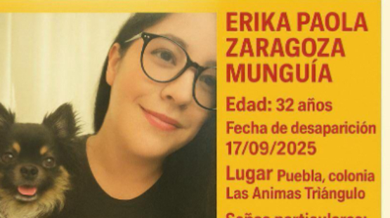 Buscan a Erika Paola, de 32 años; desapareció en Puebla capital