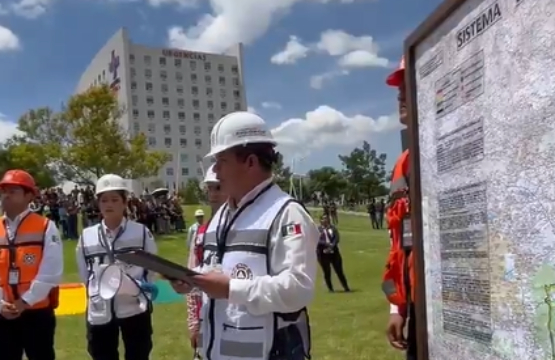 Más de un millón de personas participaron en el simulacro de sismo en Puebla