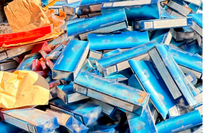 FGR incinera seis millones de cigarros apócrifos y destruye objetos de delito en Campeche