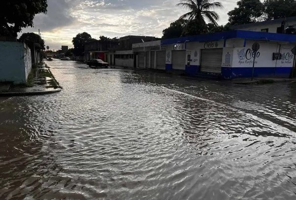 Se registran inundaciones en Tamaulipas tras fuertes lluvias