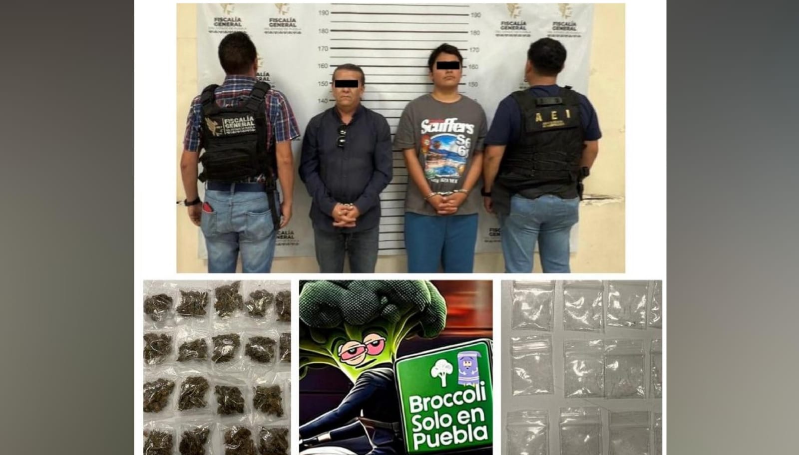 Detiene a distribuidores de droga a domicilio en Puebla 