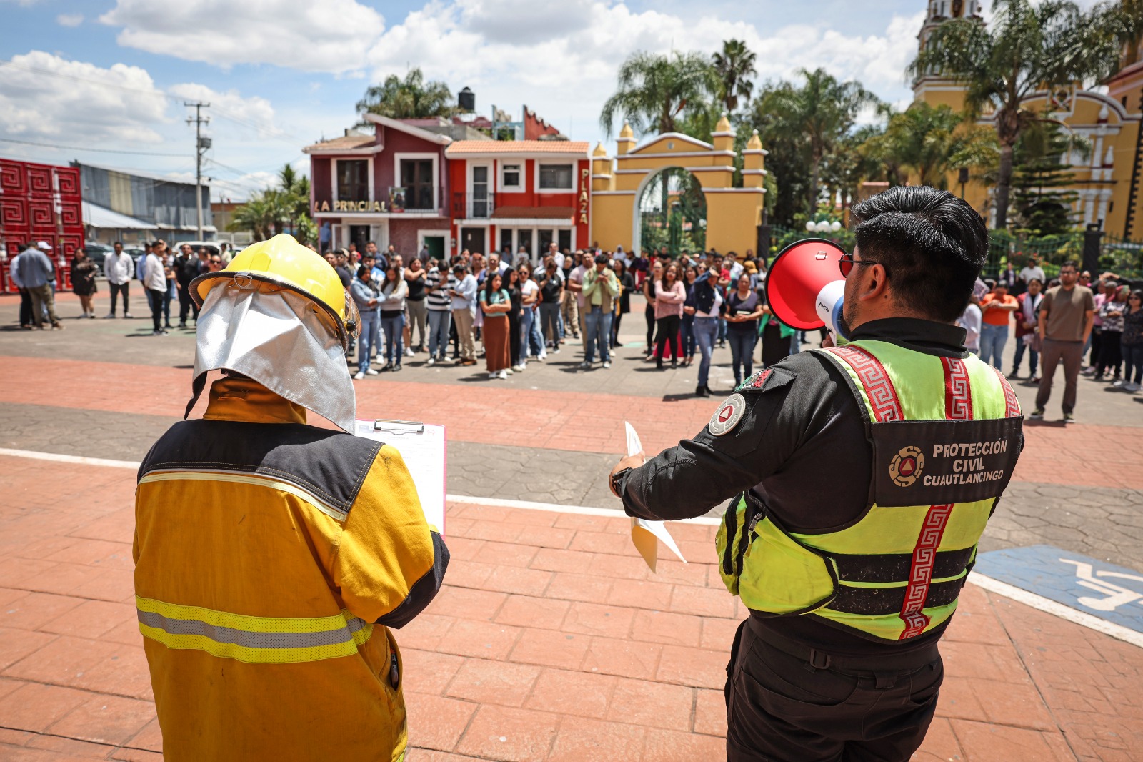 Cuautlancingo participa con éxito en el Simulacro Nacional de Sismo