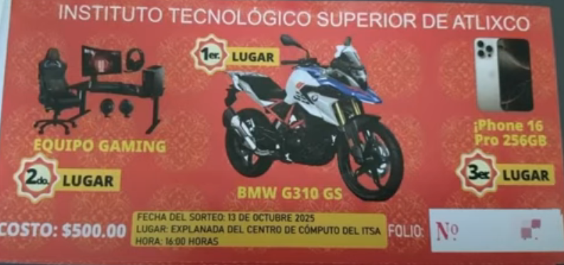 Denuncian que director del Tecnológico de Atlixco obliga a docentes a vender boletos de rifa