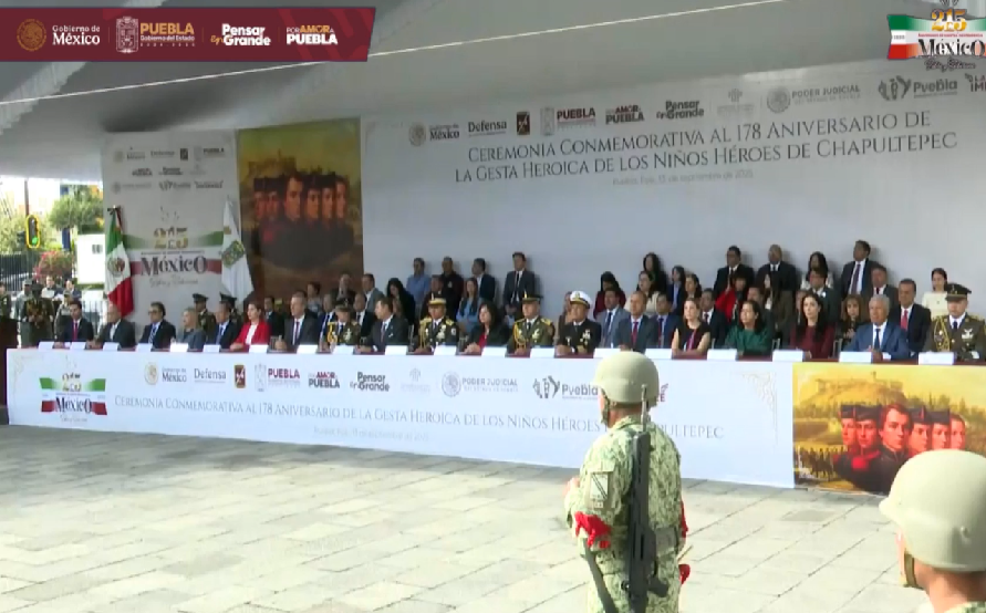 EN VIVO Ceremonia conmemorativa al 178 Aniversario de la Gesta Heroica de Los Niños Héroes de Chapultepec