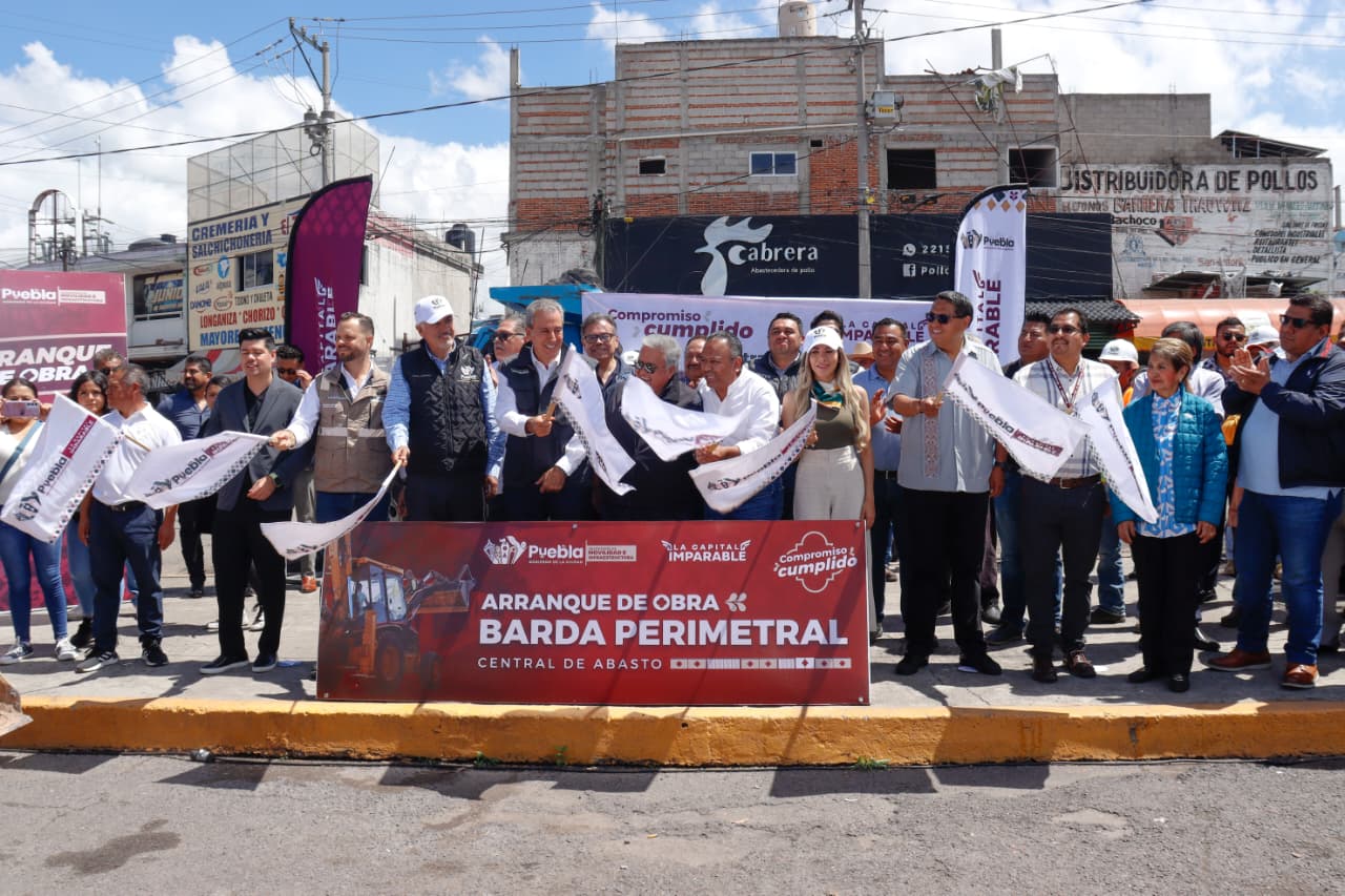 Arranca Pepe Chedraui construcción de Barda Perimetral en la Central de Abasto