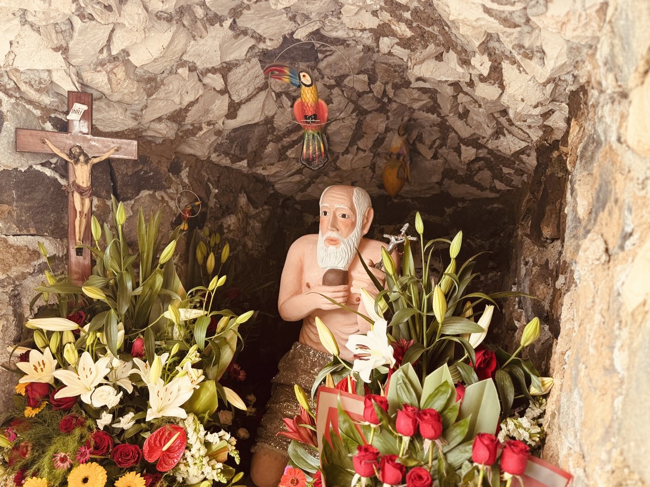 San Jerónimo, el santo aparecido en una cueva de Atlixco, es protector de migrantes 