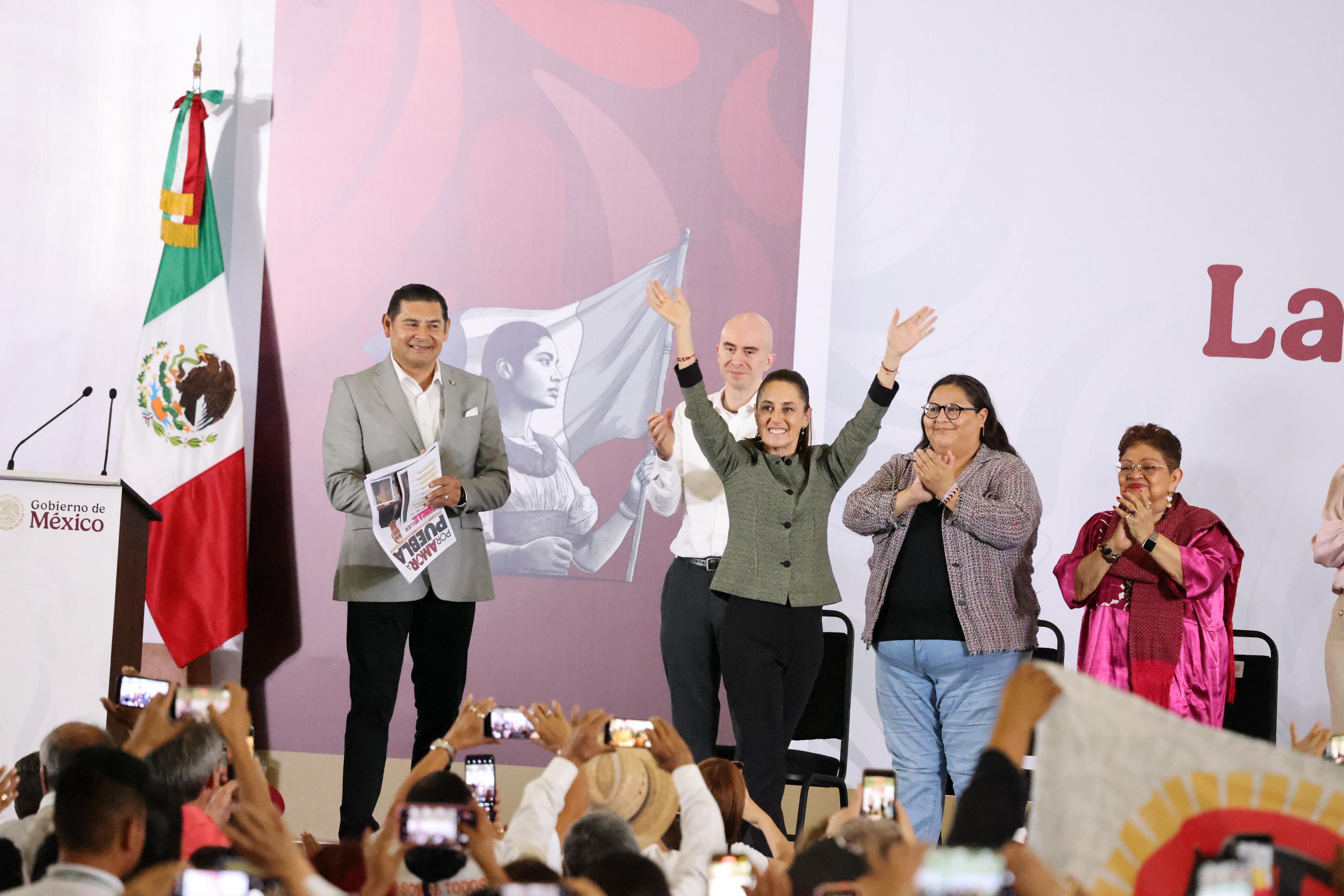 GALERÍA Conoce las acciones de Sheinbaum en Puebla durante su primer año de gobierno