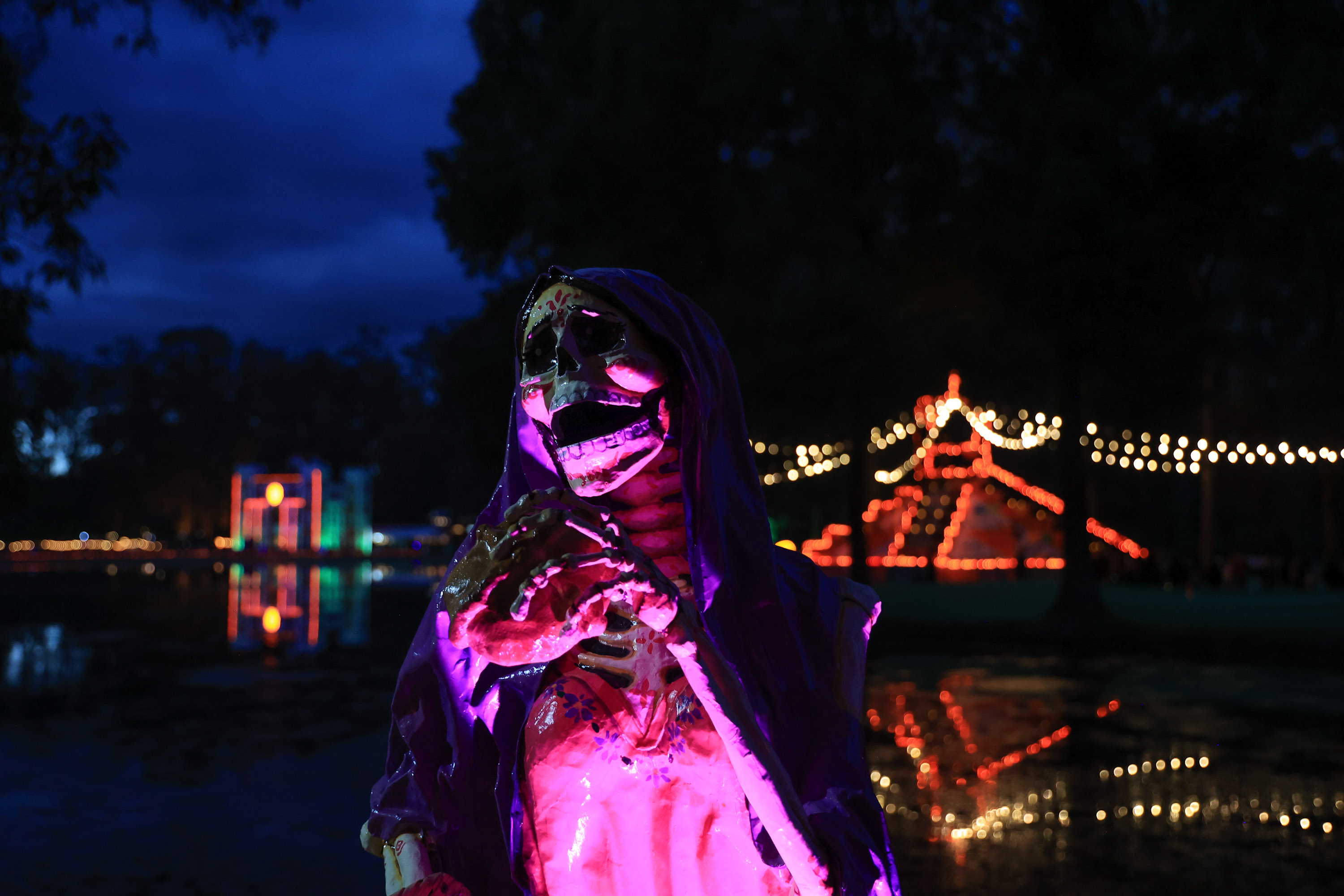 Realizan CATRINERÍAS: Un Espectáculo de Día de Muertos en la ExHacienda Chautla 