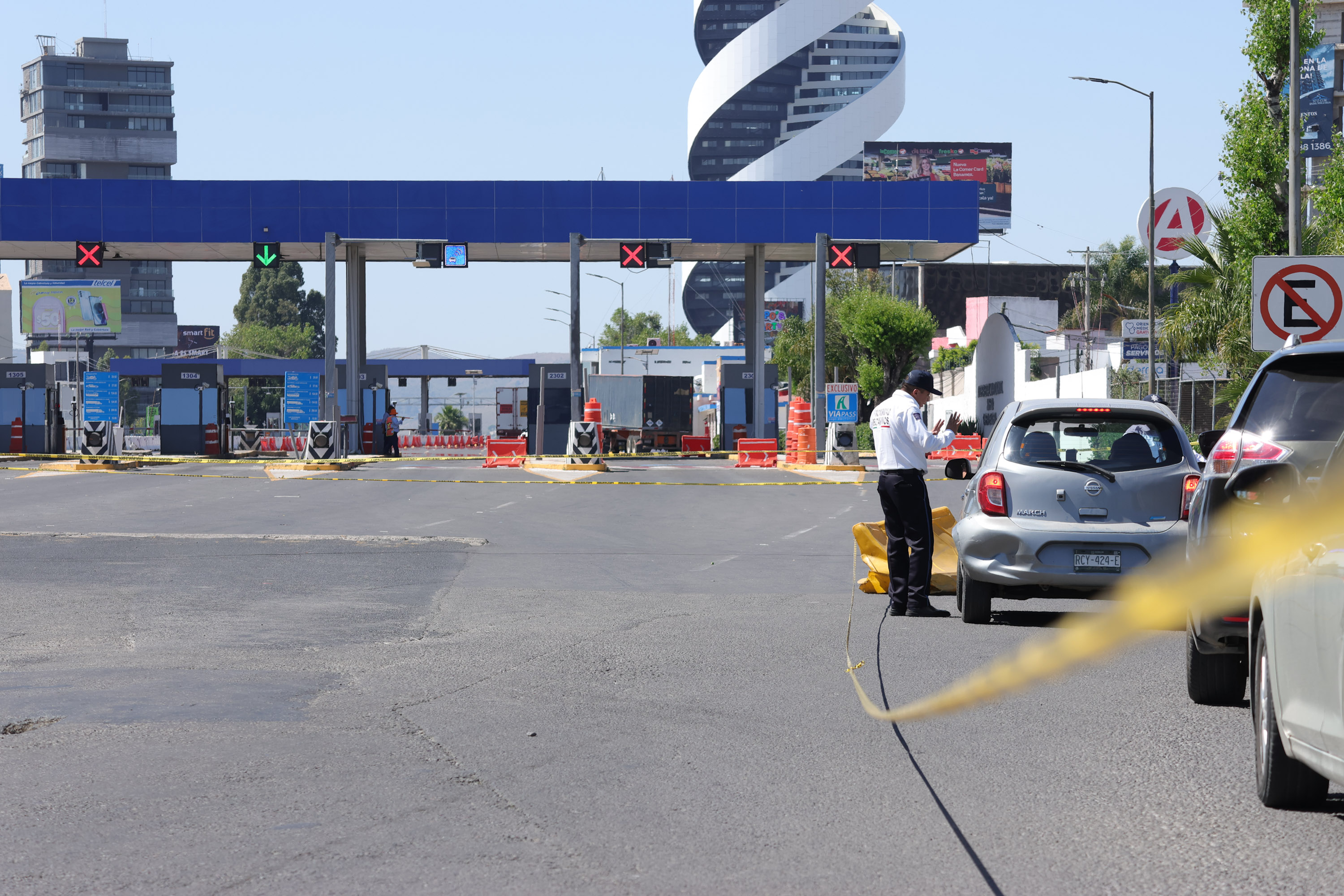 Está cerrada la Caseta de la Autopista Puebla-Atlixco
