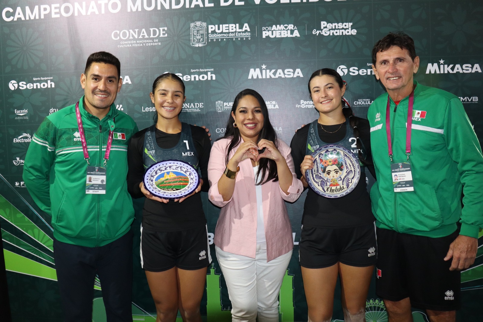 Éxito rotundo Mundial de Voleibol en San Pedro Cholula: Tonantzin Fernández 
