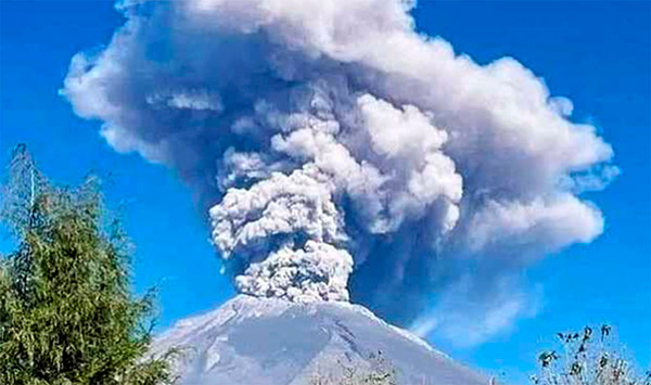 Ceniza del Volcán Popocatépetl puede dañar la salud