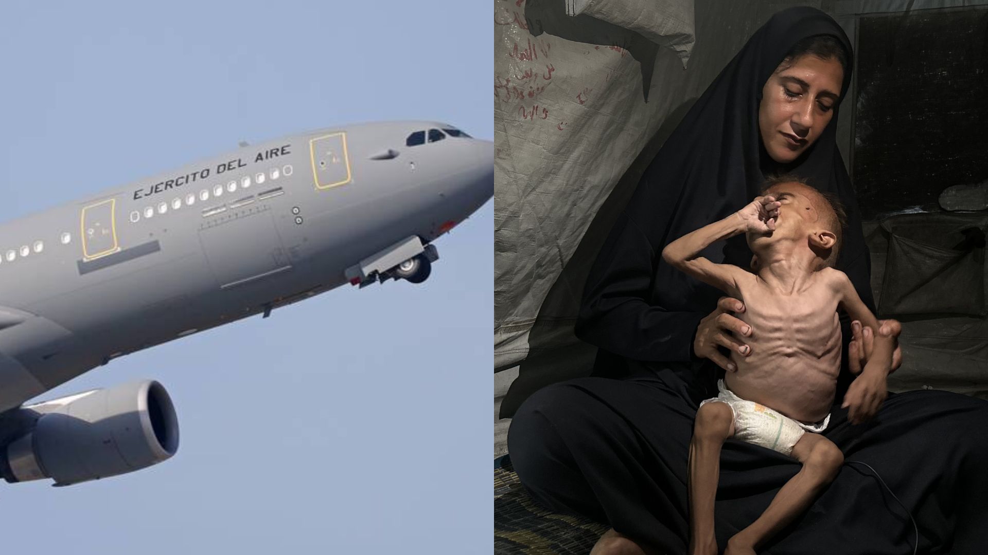 España envió aviones a Gaza para evacuar a niños con enfermedades graves 