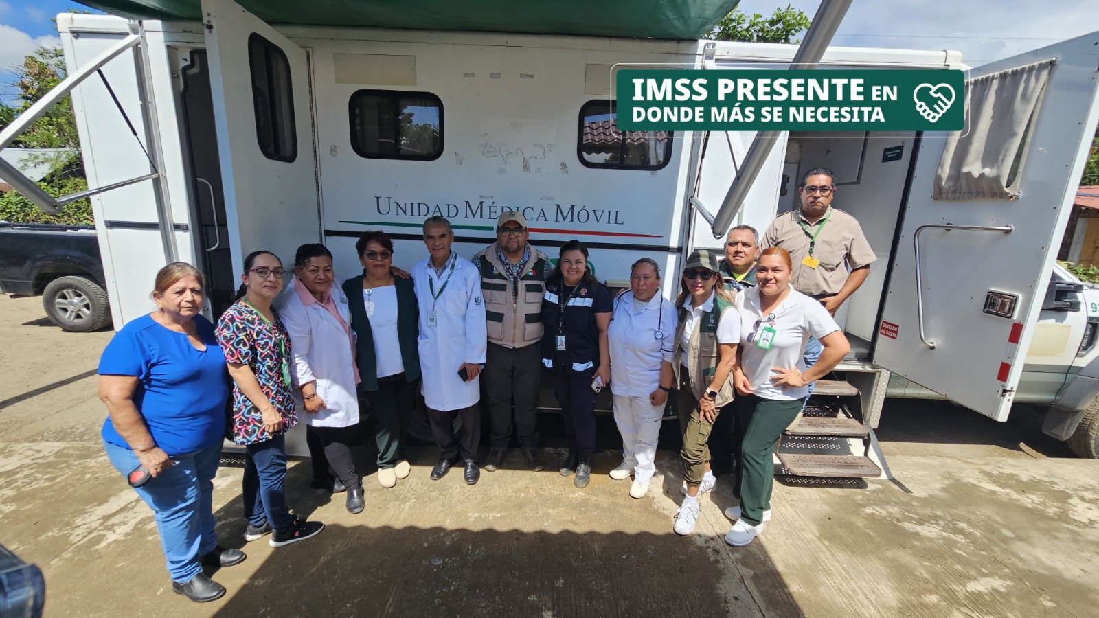 Refuerza IMSS Puebla atención en Hospital La Ceiba con Unidad Móvil