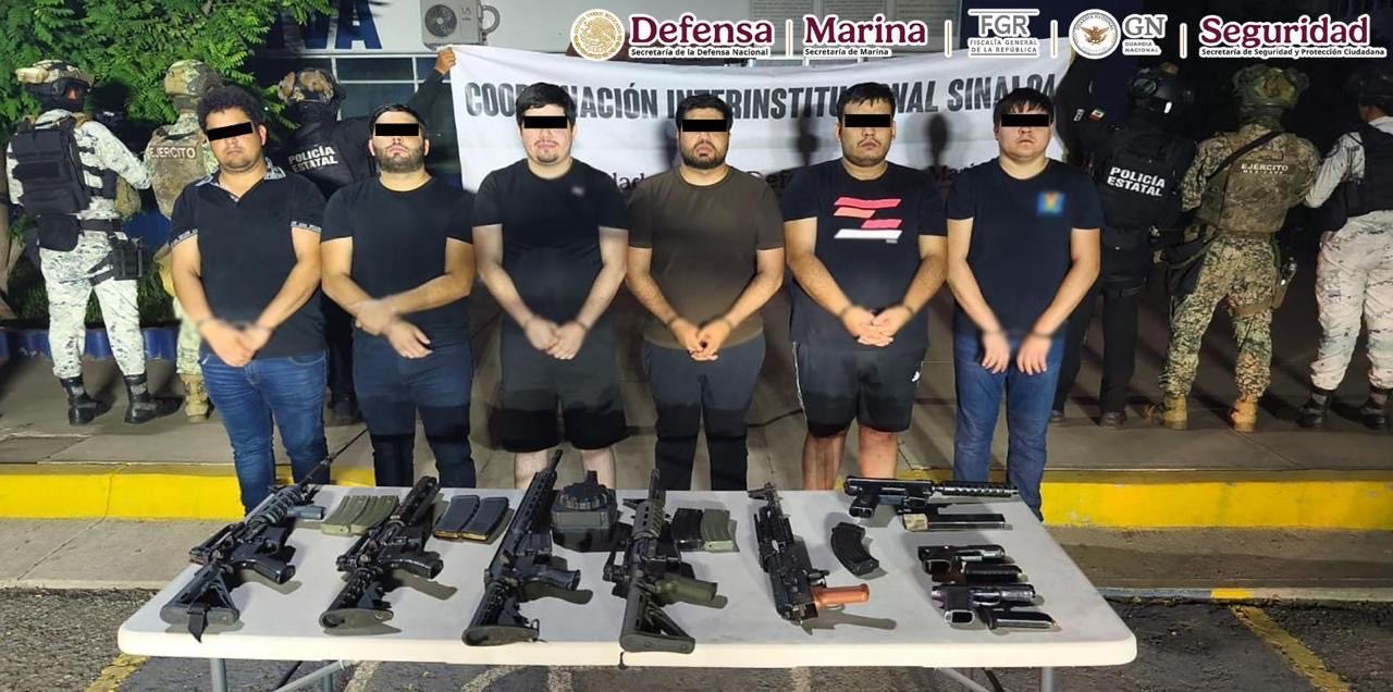 En Sinaloa fueron detenidos seis integrantes de Los Chapitos