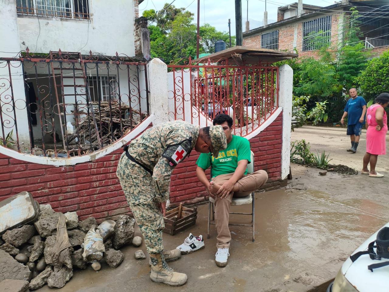 Protegen salud de la población afectada por el reciente evento meteorológico