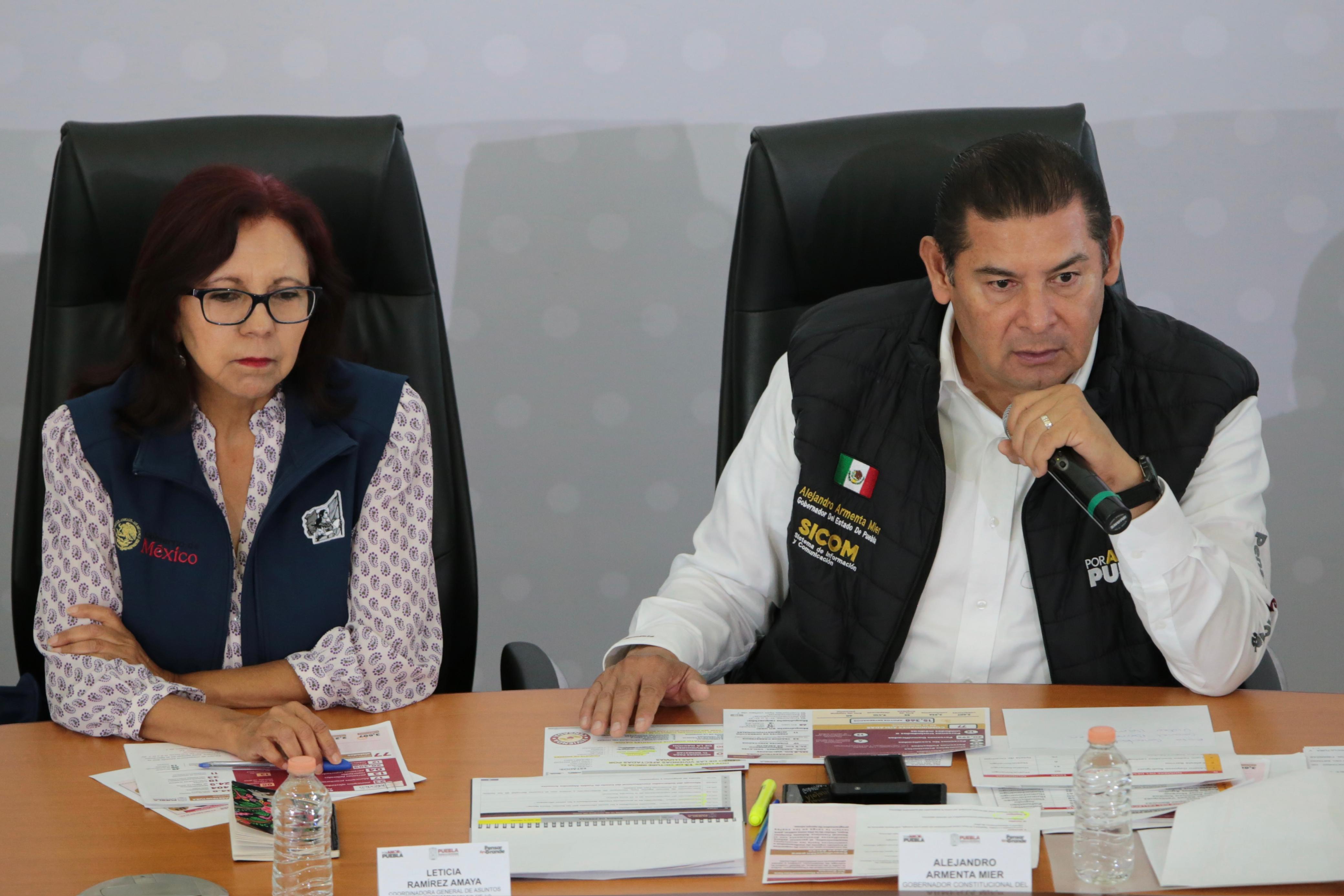 Ratifica Armenta que no se escatiman recursos para salvar vidas y atender a damnificados