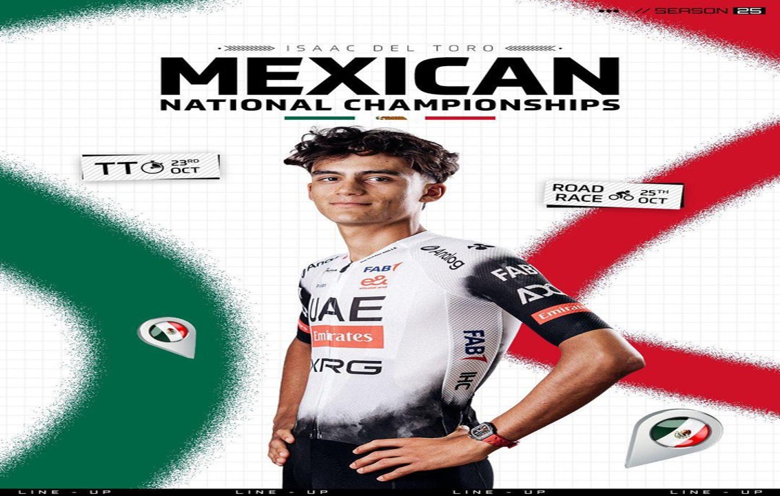 Isaac del Toro participará en el Campeonato Nacional de Ciclismo 2025
