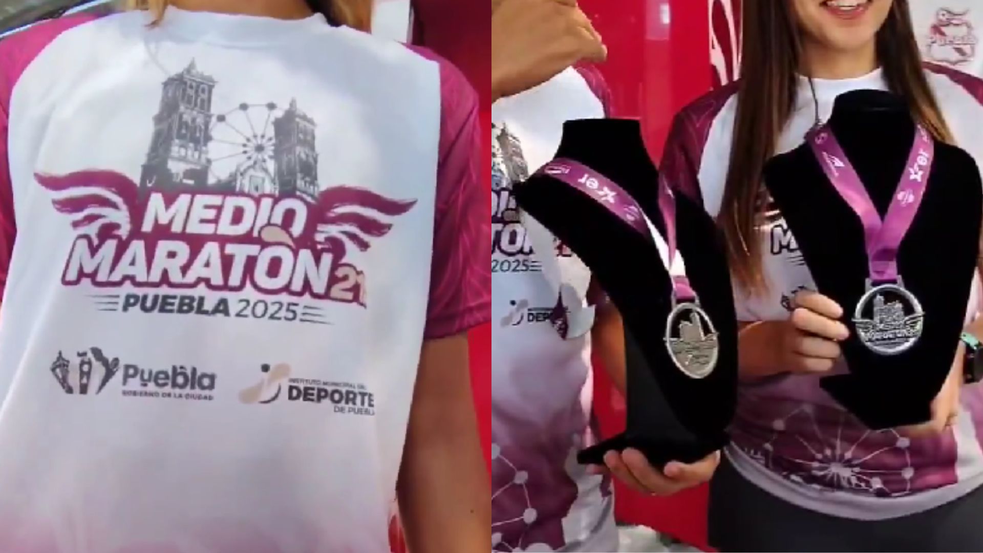 Revelan diseño de medallas y playeras para el Medio Maratón 21K Puebla 2025