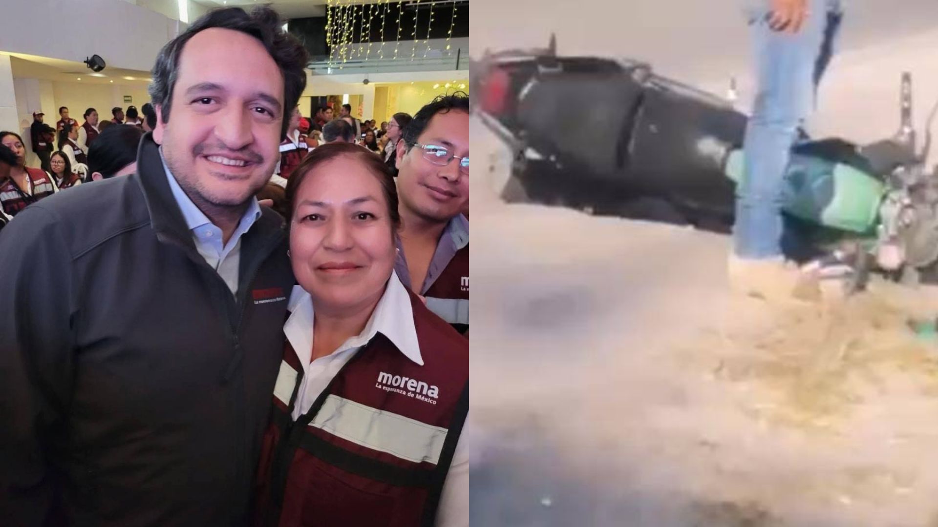 En Tochtepec, señalan a una coordinadora de Morena por atropellar a motociclista