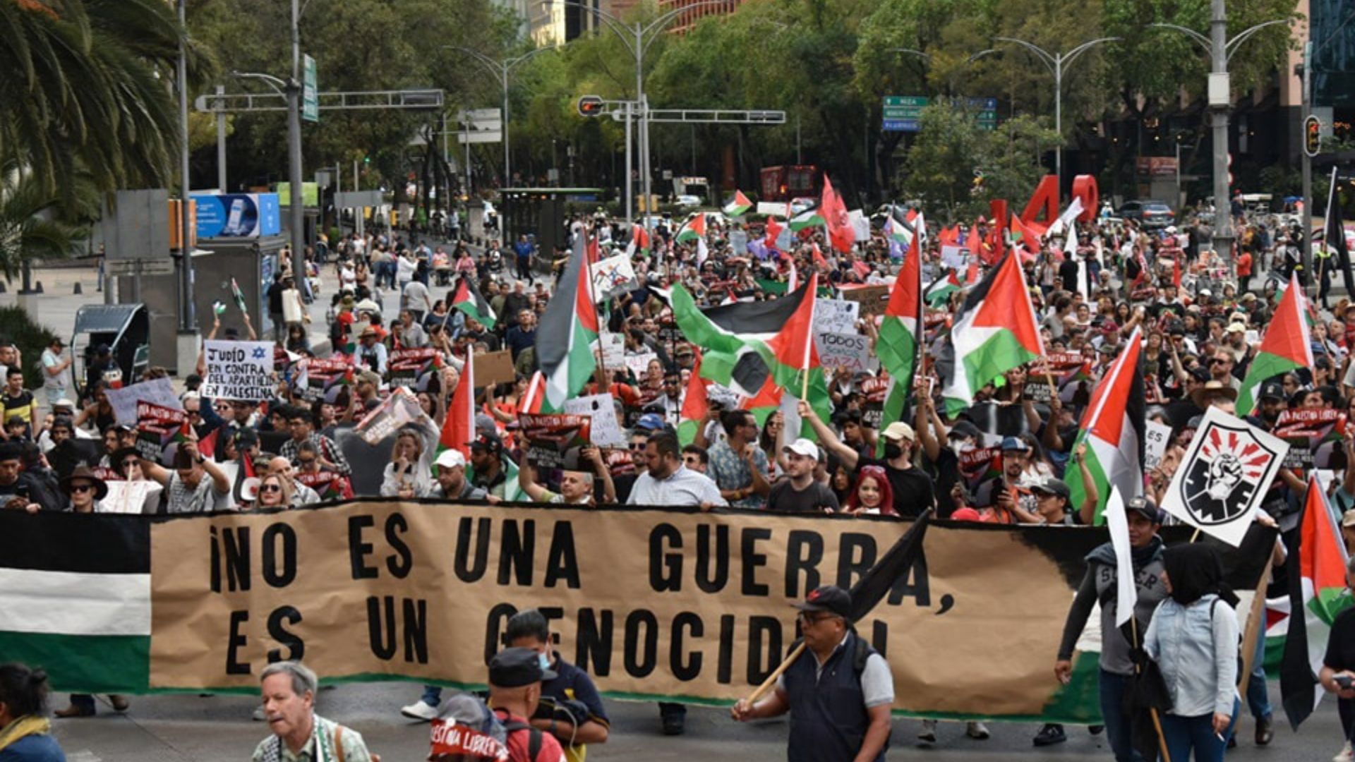 Por genocidio en Gaza, activistas exigen a Sheinbaum romper relaciones con Israel