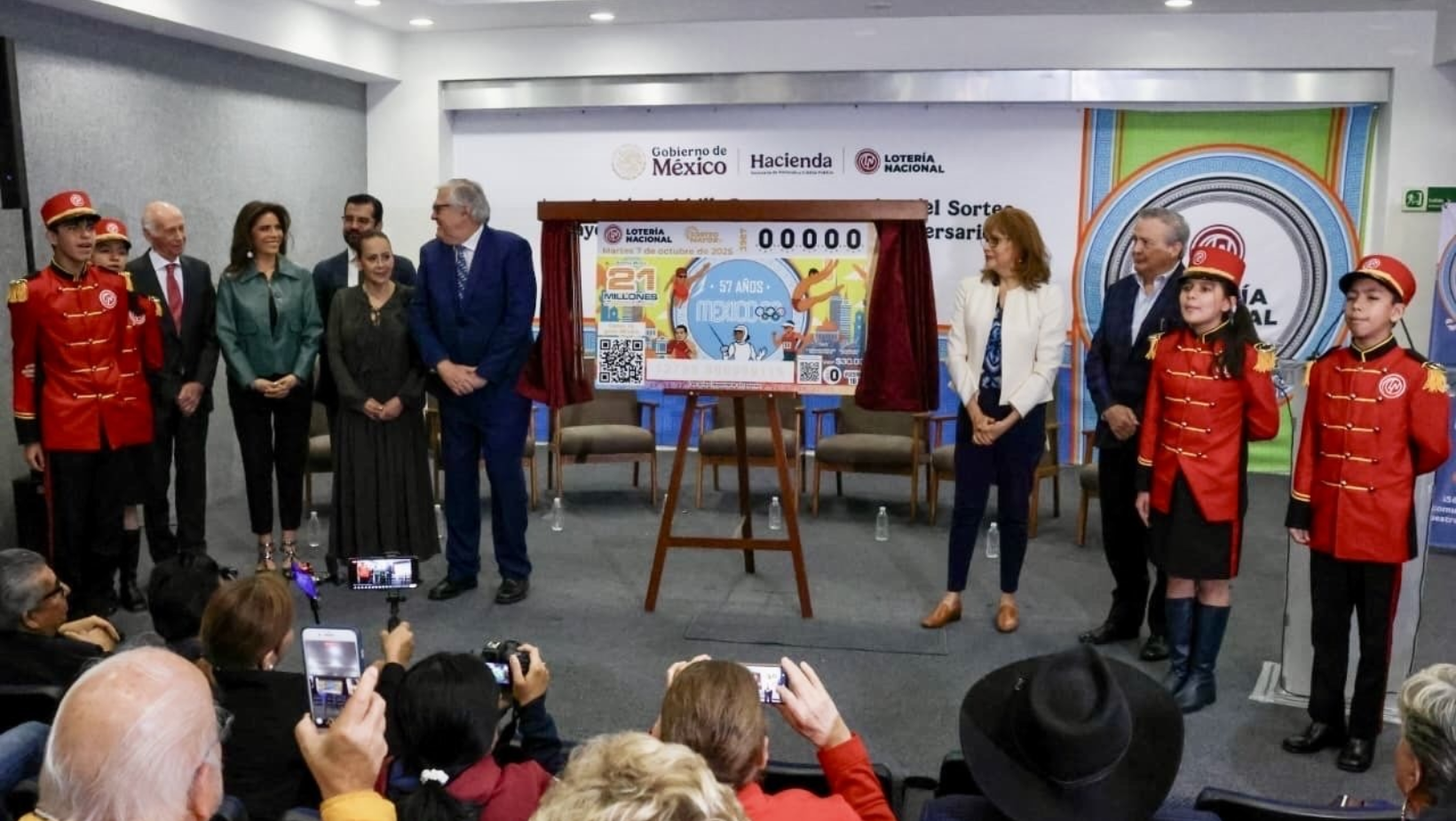 Billete de Lotería Nacional conmemora el 57 Aniversario de los Juegos Olímpicos de 1968