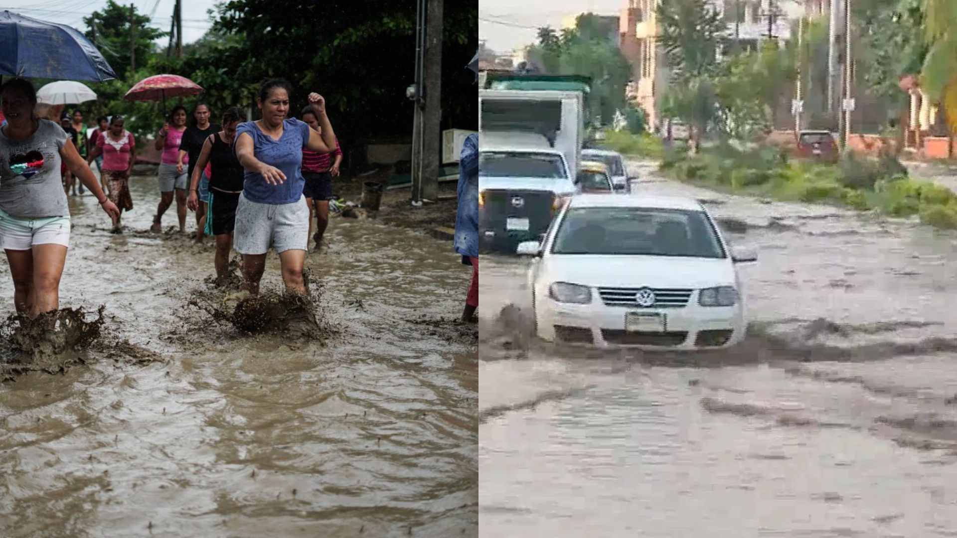 Tras las inundaciones de hace unas semanas, Poza Rica ya enfrenta nuevas lluvias 