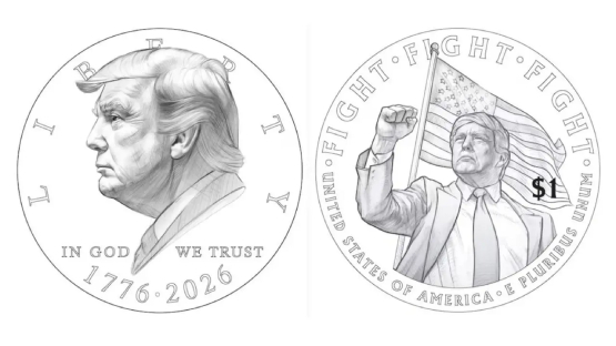 Trump podría aparecer en nuevas monedas conmemorativas del dólar