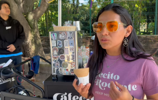 Café que se bebe y se come, lo hace posible Cafecito Rodante en Cholula 