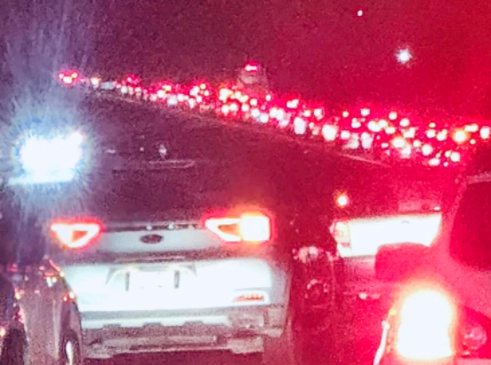 Intenso tráfico en la vía Atlixcáyotl: largas filas rumbo a Puebla