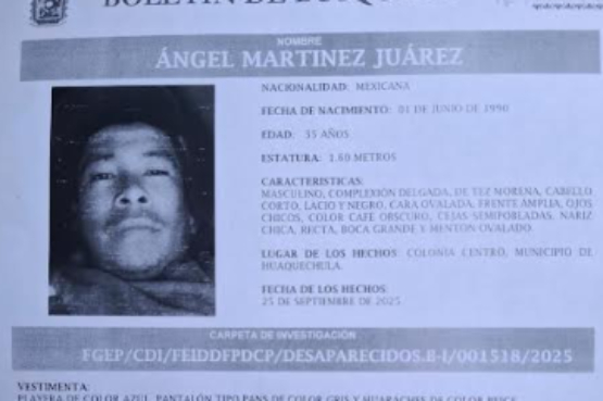 En Huaquechula buscan a hombre que salió a trabajar a Sonora