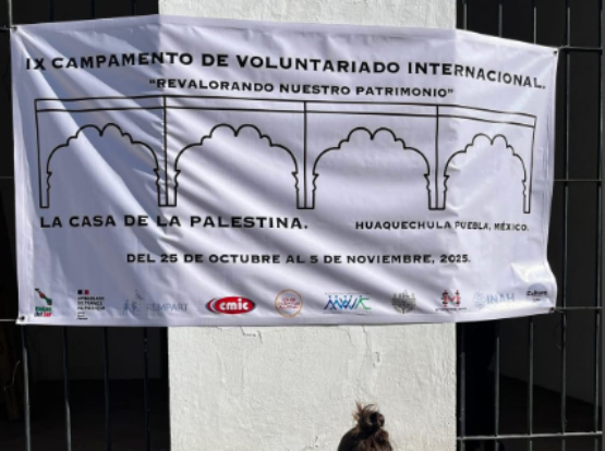 Voluntarios internacionales restauran parte de la historia de Huaquechula