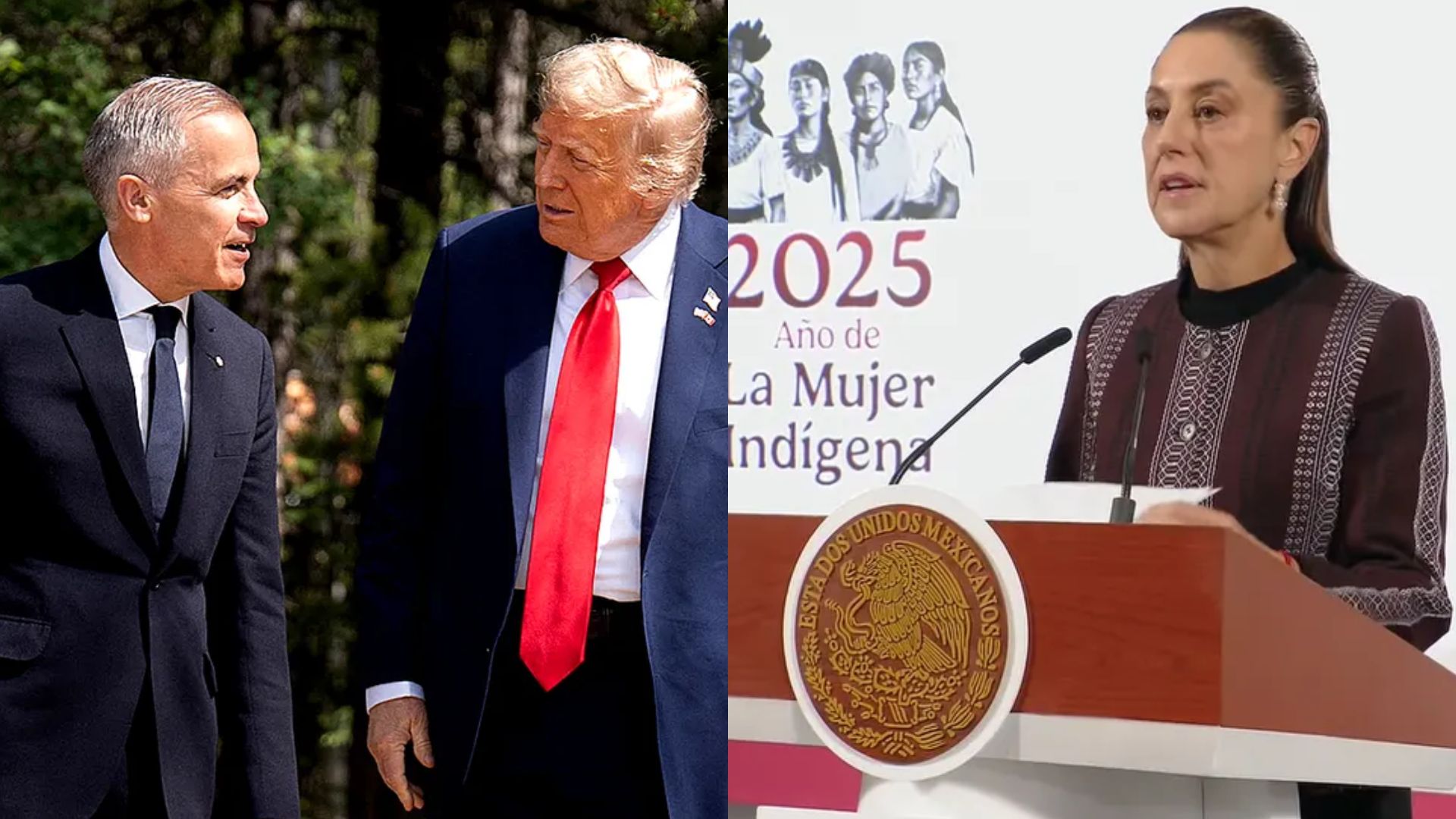 Sheinbaum vocea incertidumbre por ruptura comercial entre Estados Unidos y Canadá