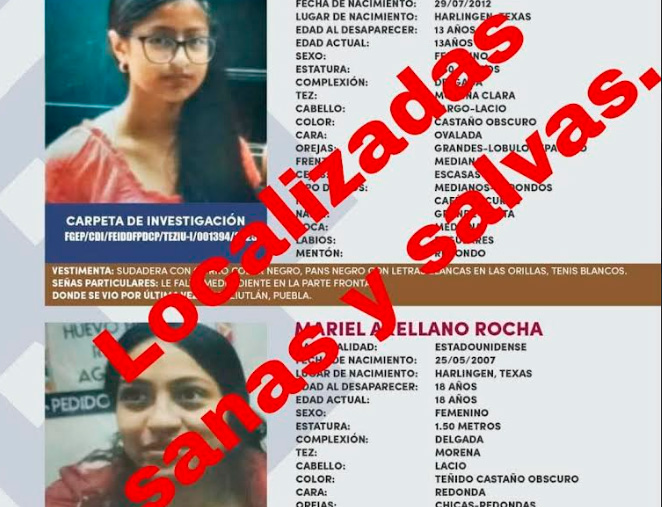 Localizan con vida a hermanas reportadas desaparecidas en Teziutlán